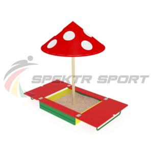Купить Песочница с крышкой и грибком ИО 512 в Углегорске 