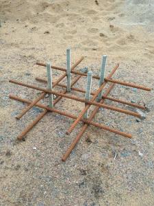 Купить Каркас для заливки бетонной смеси (ёжик) для монтажа уличных тренажеров в Углегорске 