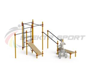Купить Спортивный комплекс для инвалидов-колясочников WRK-D20_76mm в Углегорске 