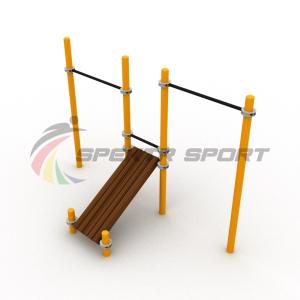 Купить Турники разновысотные Воркаут с лавочкой для пресса SP WRK-36_76mm в Углегорске 