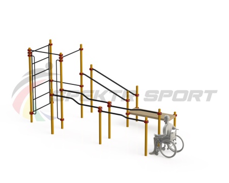 Купить Спортивный комплекс для инвалидов-колясочников WRK-D16_76mm в Углегорске 